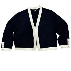 Women’s Navy 3/4 Sleeve Open Cardigan Sweater by TOMMY HILFIGER size medium